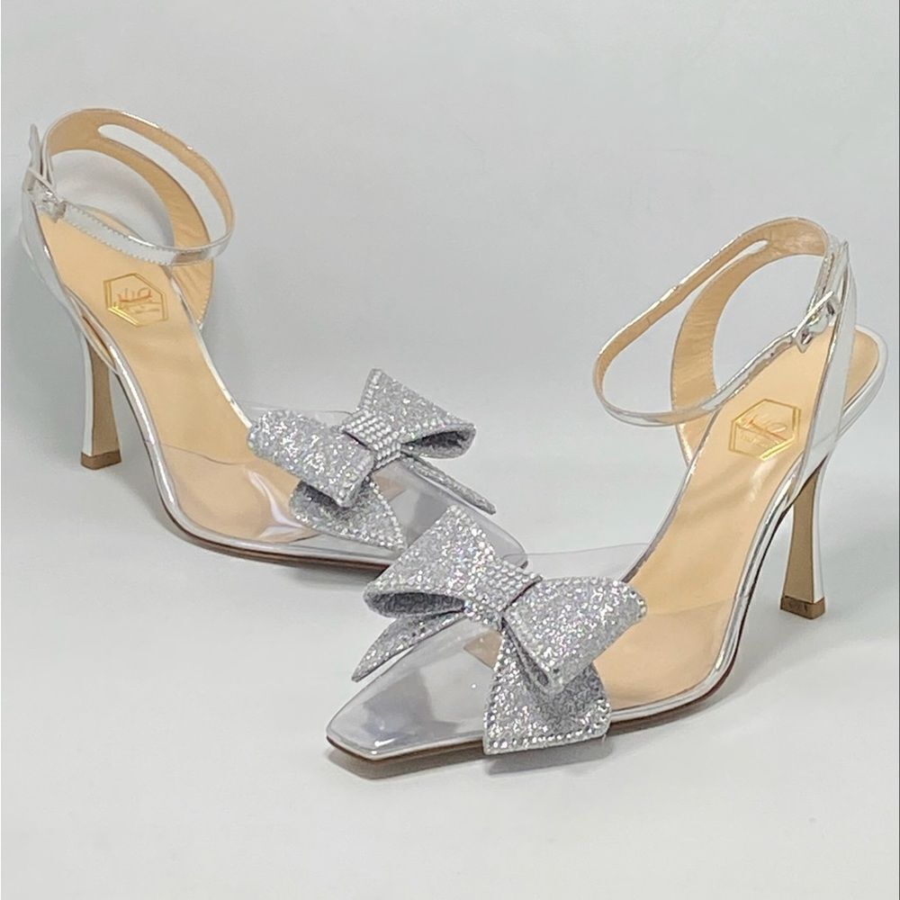 Nalebe Stories Through Seasons Diamante Bow Pumps size 38.5
